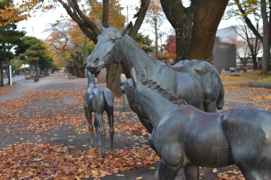 馬の彫刻